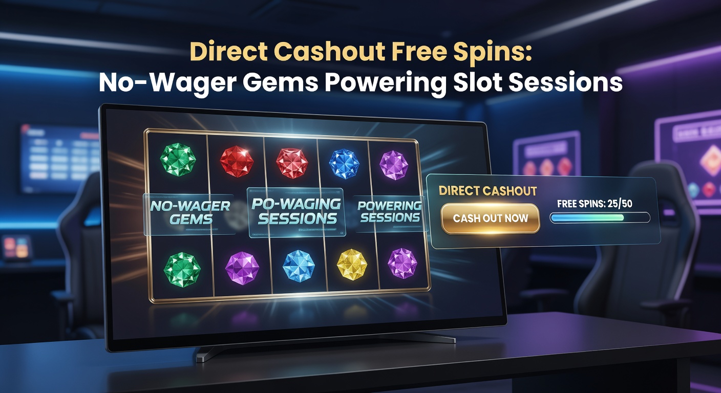 Spielerhand tippt auf Smartphone-Slot mit No-Wager-Free-Spins und grünem Cashout-Button, Gewinne fliegen direkt aufs Konto